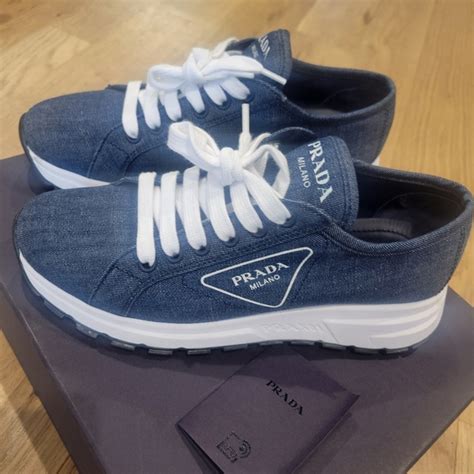 sneakers prada sconto|prada denim sneakers.